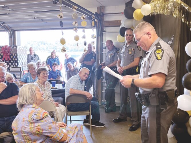 Marietta Ohio State Highway Patrol Post Commander Chesar retires